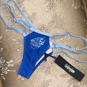 Civil Regime Blue Strappy Swim Bottom